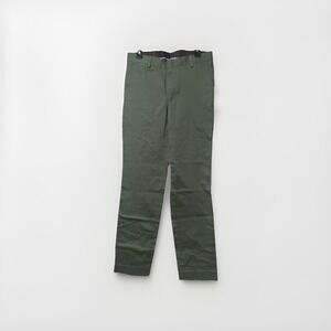 NWT Berle Modern Fit Chinos Dress Pants Olive Green Cotton Blend Mens 32W 32R